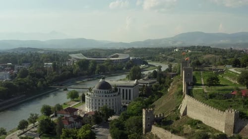 Aerial View of Skopje Macedonia