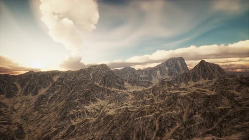 Mountain Landscape in High Altitude