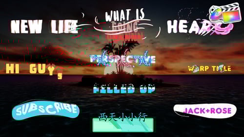 Dynamic Animated Titles Pack with Fluid and Rounded Typography Effects