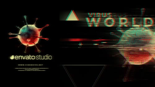 Covid-19 Glitch Logo