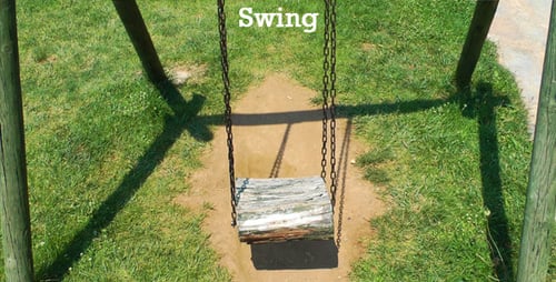 Rustic Swing in Green Park