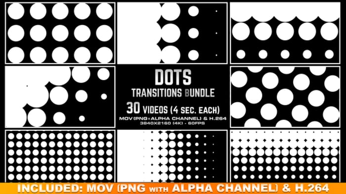 Square Transitions Bundle 1 - 4K, Transitions Motion Graphics ft. matte ...