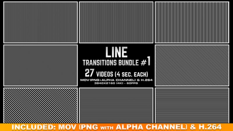 Square Transitions Bundle 1 - 4K, Transitions Motion Graphics ft. matte ...