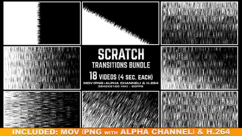 Scratch Transitions Bundle 4K