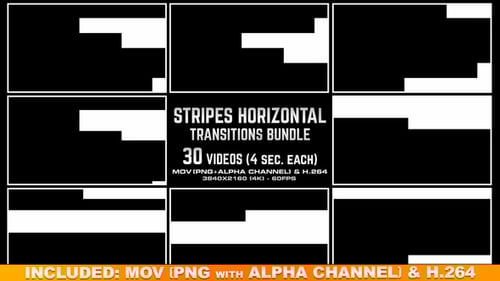 Geometric Horizontal Stripe Transition Pack
