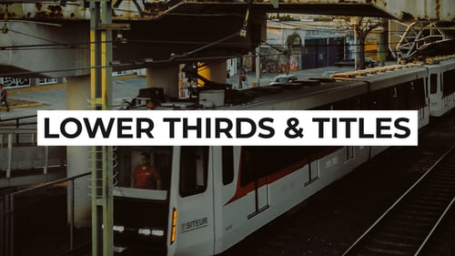Dynamic Animated Lower Thirds and Title Overlays