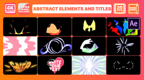 Abstract Elements And Titles | After Effects