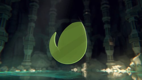 Dramatic Liquid Logo Reveal in Dark Cinematic Environment