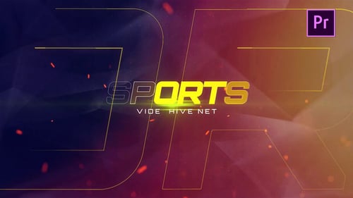 Dynamic Sports Opener with Glitch and Geometric Elements