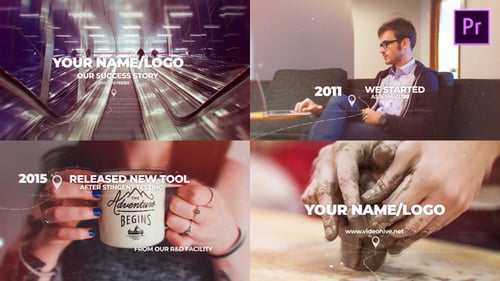 Modern Parallax Corporate Timeline Slideshow