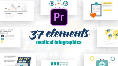 Animated Medical Infographic Charts and Icons Pack