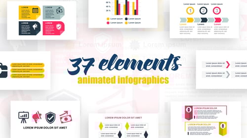 Modern Animated Infographics for Business Data Presentations