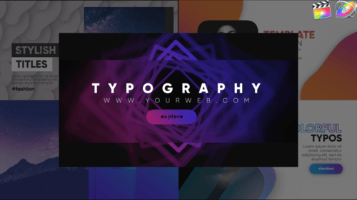 Modern Animated Typography Titles and Slides