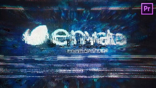 Digital Glitch Logo Reveal for Modern Tech Intros