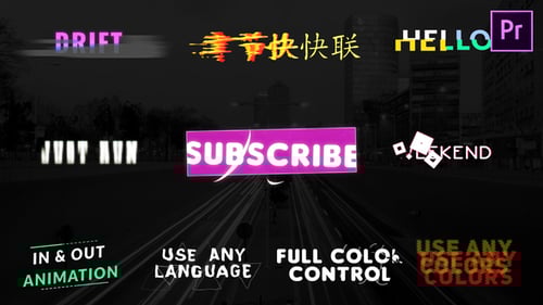 Dynamic Text Animations with Modern Effects and Unique Title Designs