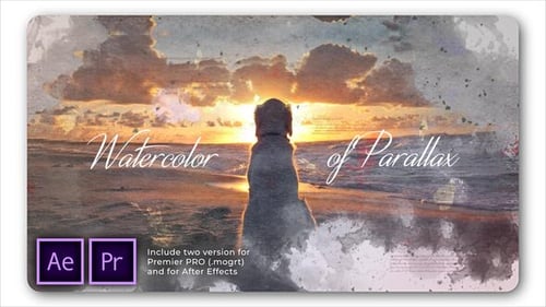 Watercolor Parallax Slideshow