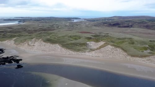 The Landscape of the Sheskinmore Bay Next To the Nature Reserve Between Ardara and Portnoo