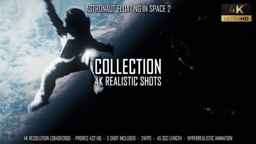 Astronaut schwebt im Weltraum 2