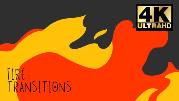 Animated Fire Flame Transition Pack, Transitions Motion Graphics ft ...
