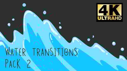 Fluid Cartoon Water Splashes Transitions