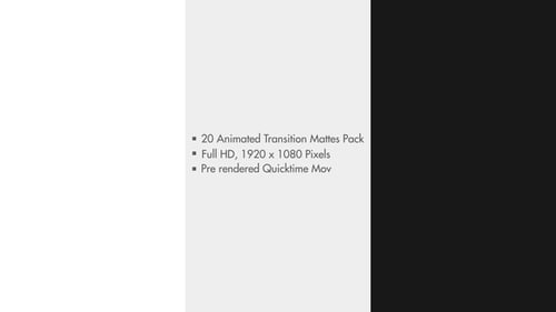 Clean Geometric Luma Matte Transitions Pack
