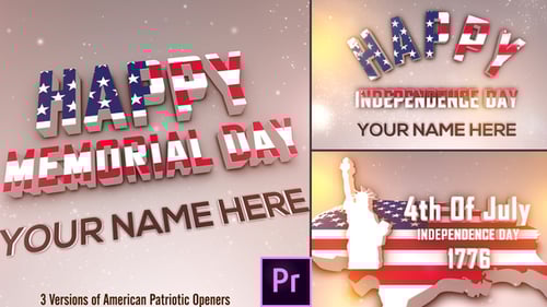 USA Patriotic Openers Pack - Premiere Pro
