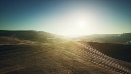 Wunderschöne Sanddünen in der Sahara
