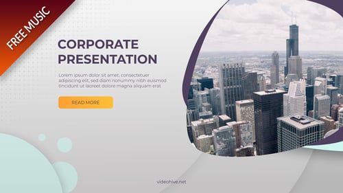 Modern Corporate Presentation with Dynamic Slideshow