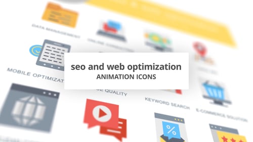 SEO and Web Optimization - Animation Icons