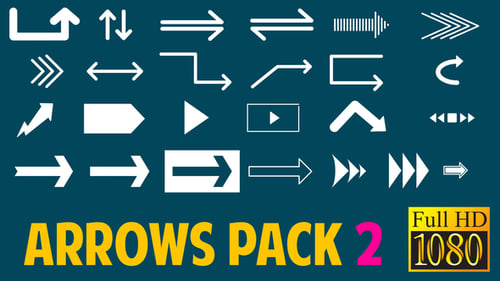 Animated Arrows Pack: Directional Icon Graphics