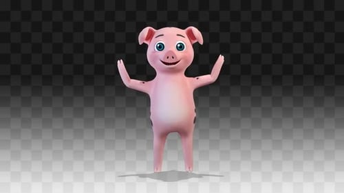Pig Wave Greeting