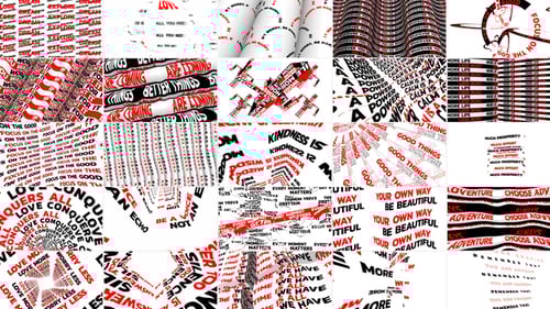 Abstract Posters // Typography Quotes