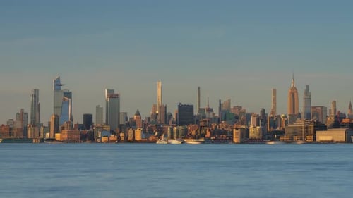 Time Lapse del día a la noche de Manhattan
