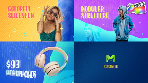 Colorful Liquid Slideshow | FCPX