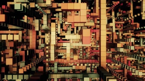 Würfel 3D Abstact Hintergrund