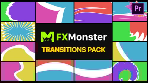 Vibrant Abstract Fluid Transitions Pack for Video Editing