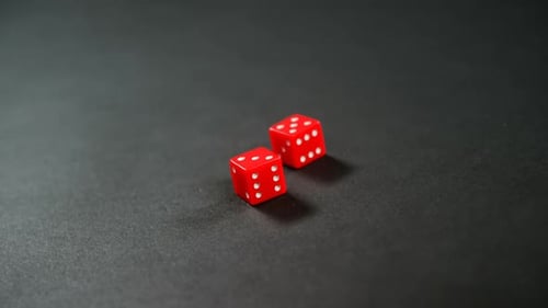 Dice Rolling on a Dark Surface