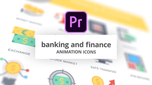 Banking and Finance - Animation Icons (MOGRT)