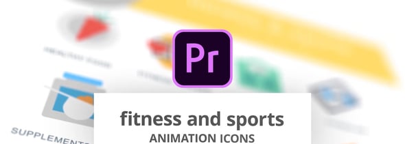 Fitness and Sports - Animation Icons (MOGRT)