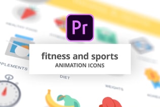 Fitness and Sports - Animation Icons (MOGRT)