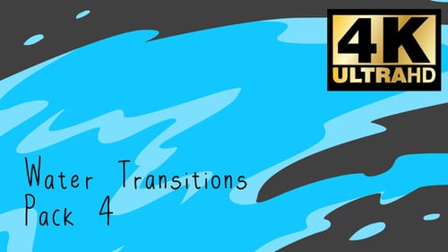 Dynamic Hand-Drawn Liquid Water Splash Transitions