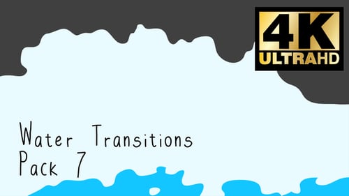 Animated Water Transitions Pack with Fluid Cartoon Effects