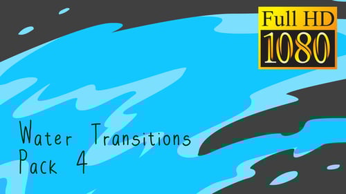 Dynamic Hand-Drawn Water Splash Transitions Pack