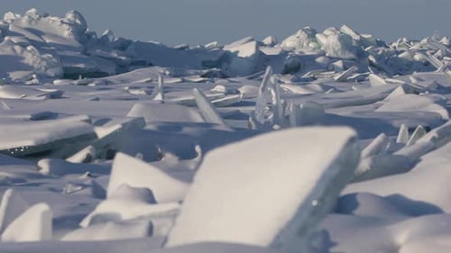 Ice Hummocks on Lake Baikal, Russia