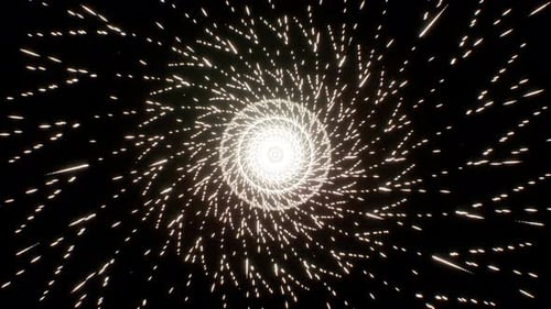 Glitter Light Streak And Dots Scattering 4K Loop