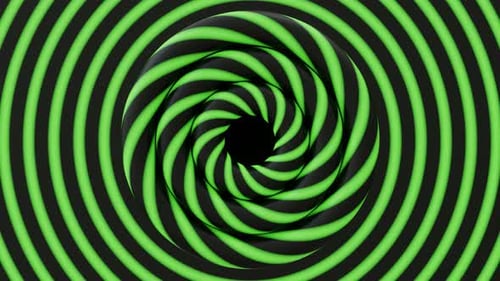 Rotating Hypnotic Circles on Illushion Background