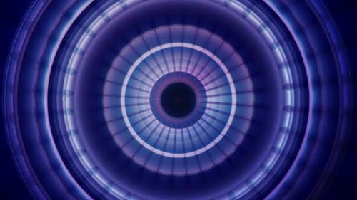 Futuristic Glowing Abstract Circles Pulsing Loop Background