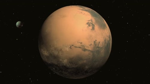 Mars, Planet und Mond