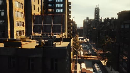 Roofs of Abandoned Ghost Town