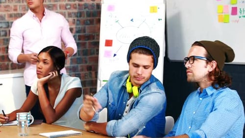 Creative Team Meeting in a Modern Office